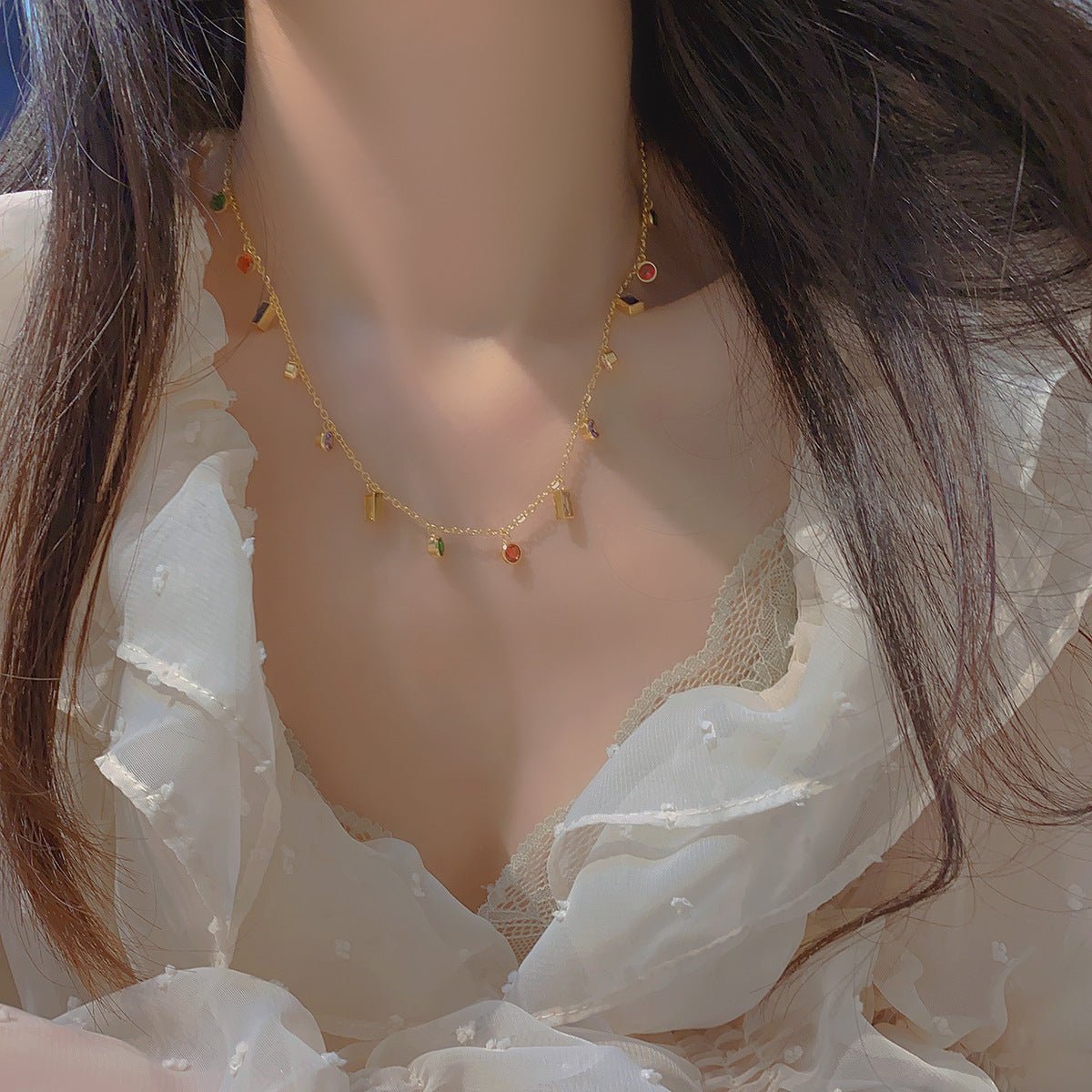 Festive Gem Collection (Necklace/Bracelet) - Gold - Plated - Abbott Atelier