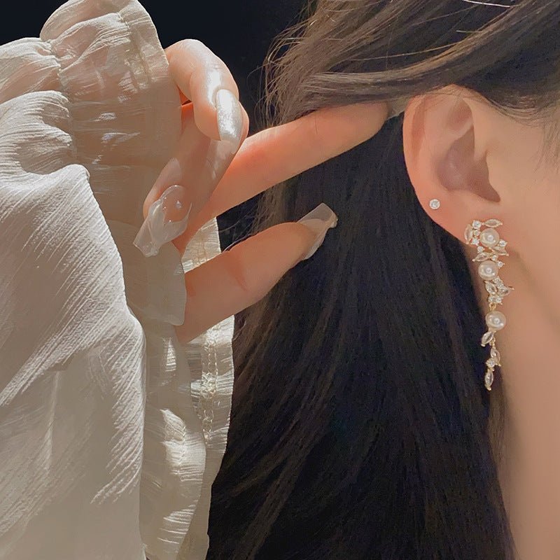 Floraison Pearl Earrings - Hypoallergenic - Abbott Atelier