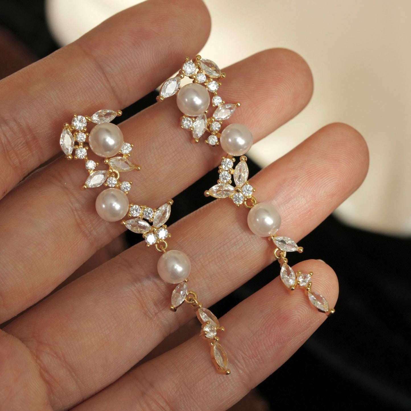 Floraison Pearl Earrings - Hypoallergenic - Abbott Atelier