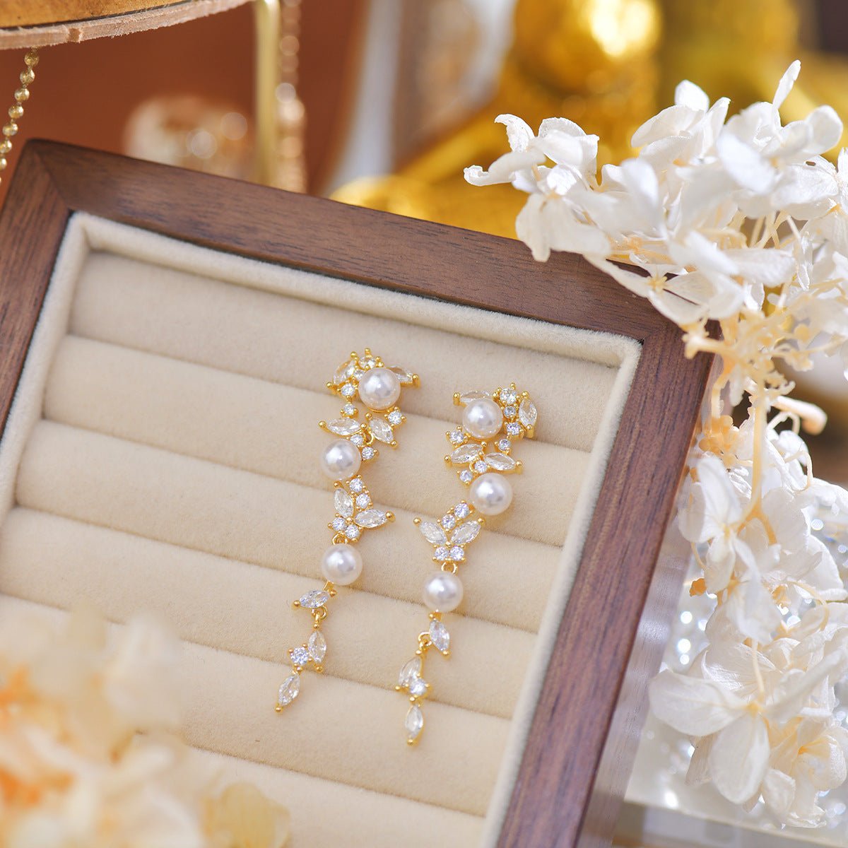 Floraison Pearl Earrings - Hypoallergenic - Abbott Atelier