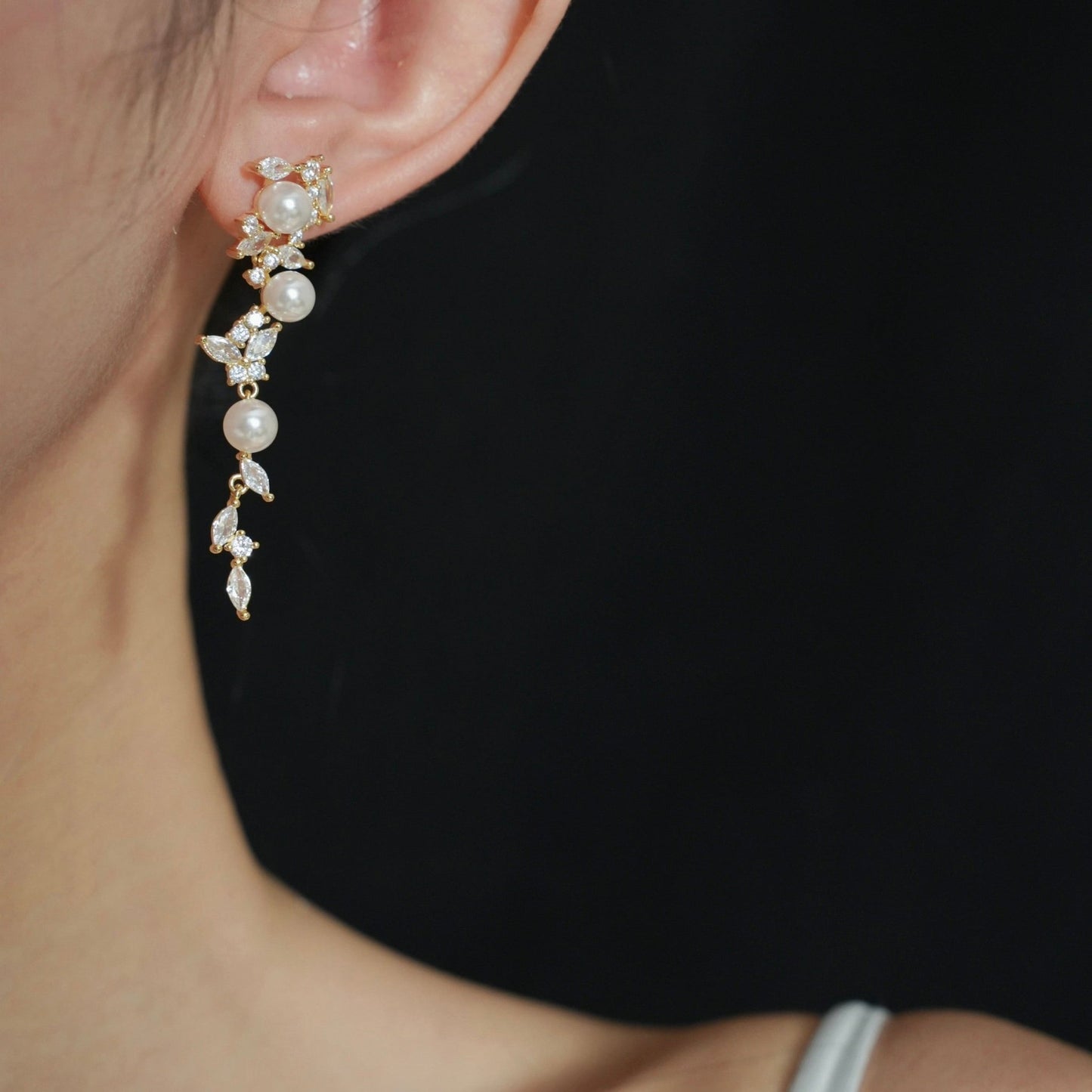 Floraison Pearl Earrings - Hypoallergenic - Abbott Atelier