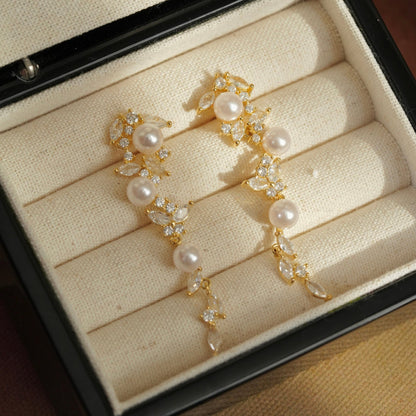 Floraison Pearl Earrings - Hypoallergenic - Abbott Atelier