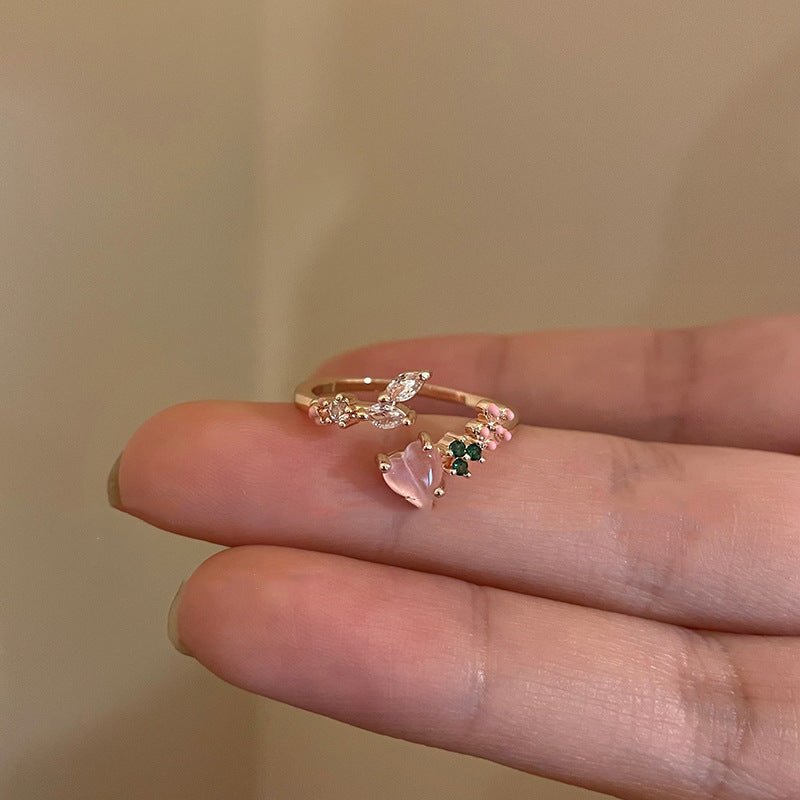 Floral Heart Ring - Zoe - Gold - Plated - Abbott Atelier
