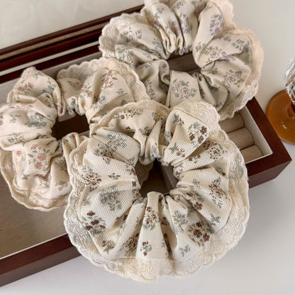 Floral Scrunchie (3 Colors) - For Hair - Abbott Atelier