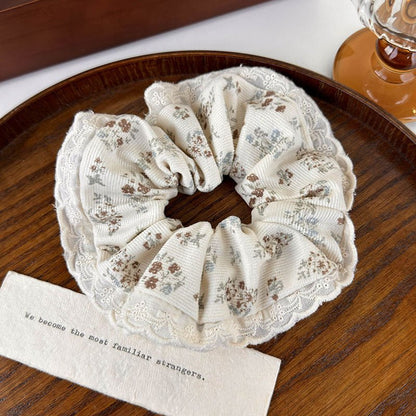 Floral Scrunchie (3 Colors) - For Hair - Abbott Atelier