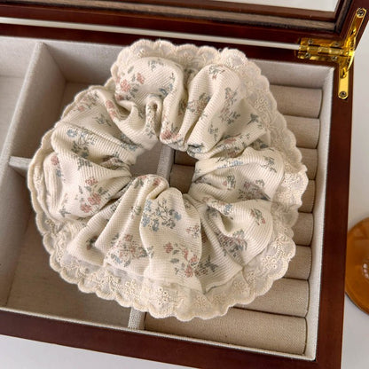 Floral Scrunchie (3 Colors) - For Hair - Abbott Atelier