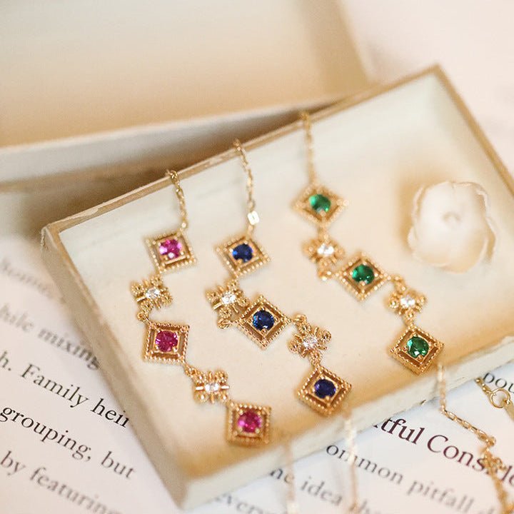 Florentine Bracelet in Blue - Gold - Plated - Abbott Atelier