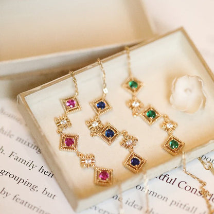 Florentine Bracelet in Blue - Gold - Plated - Abbott Atelier