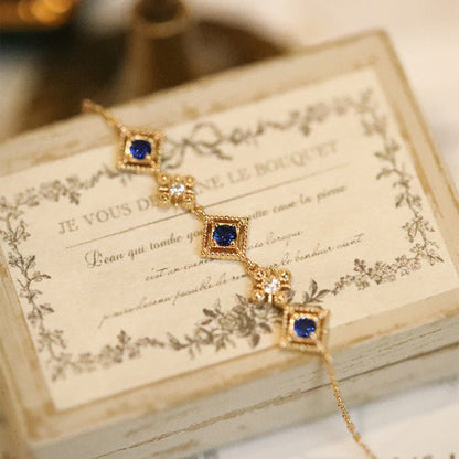 Florentine Bracelet in Blue - Gold - Plated - Abbott Atelier