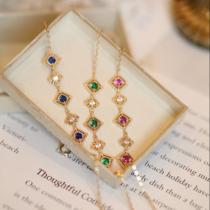 Florentine Bracelet in Blue - Gold - Plated - Abbott Atelier