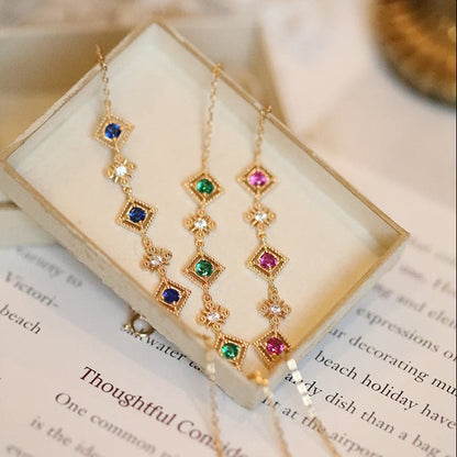 Florentine Bracelet in Blue - Gold - Plated - Abbott Atelier