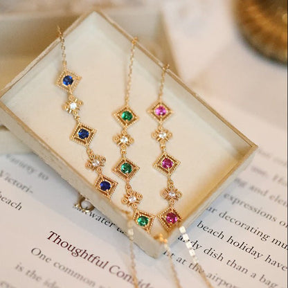 Florentine Bracelet in Green - Gold - Plated - Abbott Atelier