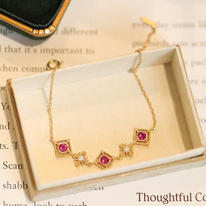 Florentine Bracelet in Pink - Gold - Plated - Abbott Atelier