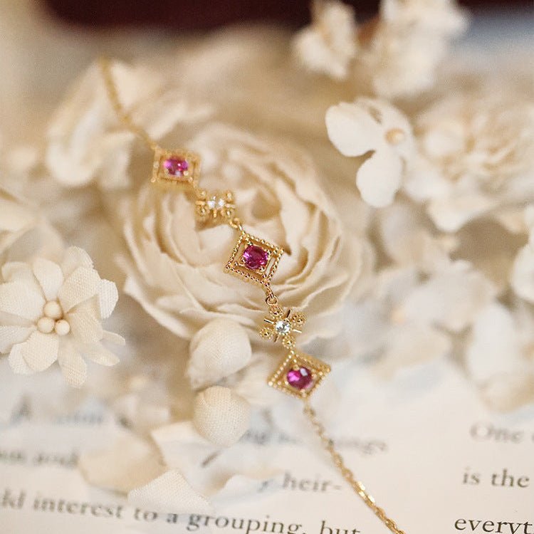 Florentine Bracelet in Pink - Gold - Plated - Abbott Atelier