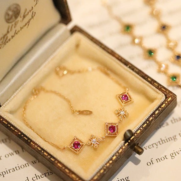 Florentine Bracelet in Pink - Gold - Plated - Abbott Atelier