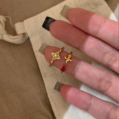 Florentine Fleur Ring - Gold - Plated - Abbott Atelier