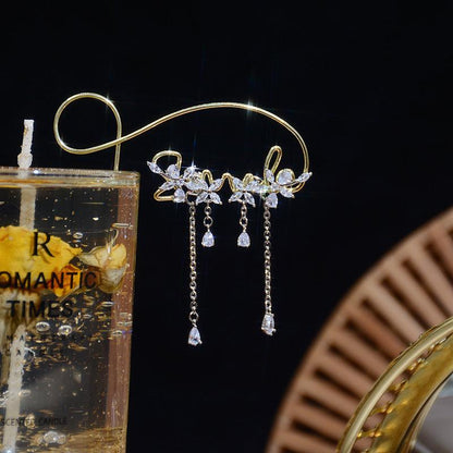 Flower Drop Earrings - Jenny - Hypoallergenic - Abbott Atelier