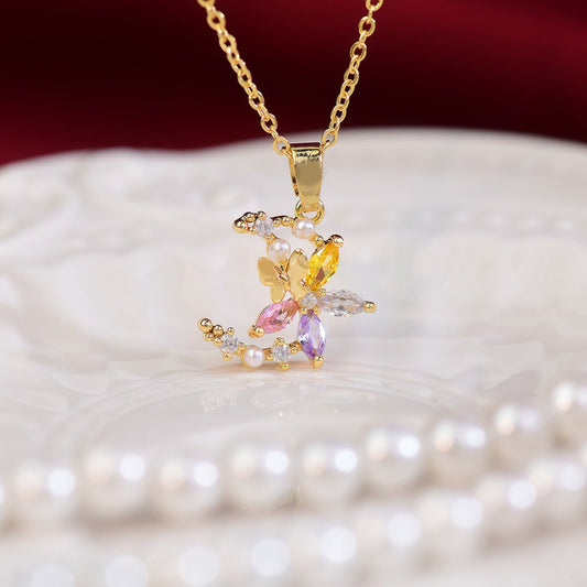 Flower Moon Necklace - Gold - Plated - Abbott Atelier