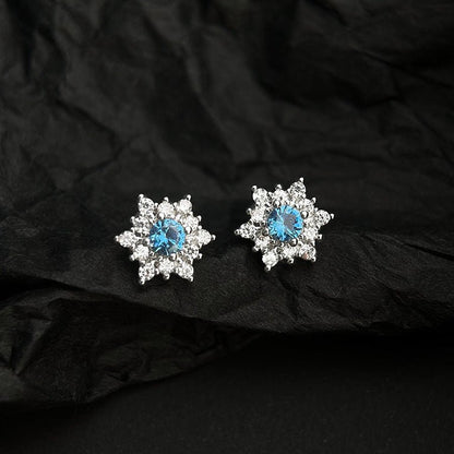 Frosted Snowflake Earrings - Hypoallergenic - Abbott Atelier