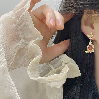 Gilded Butterfly Earrings - Gold Plated - Abbott Atelier