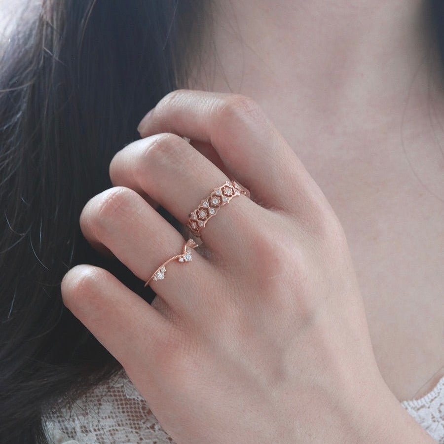 Gilded Filigree Ring - Gold - Plated - Abbott Atelier