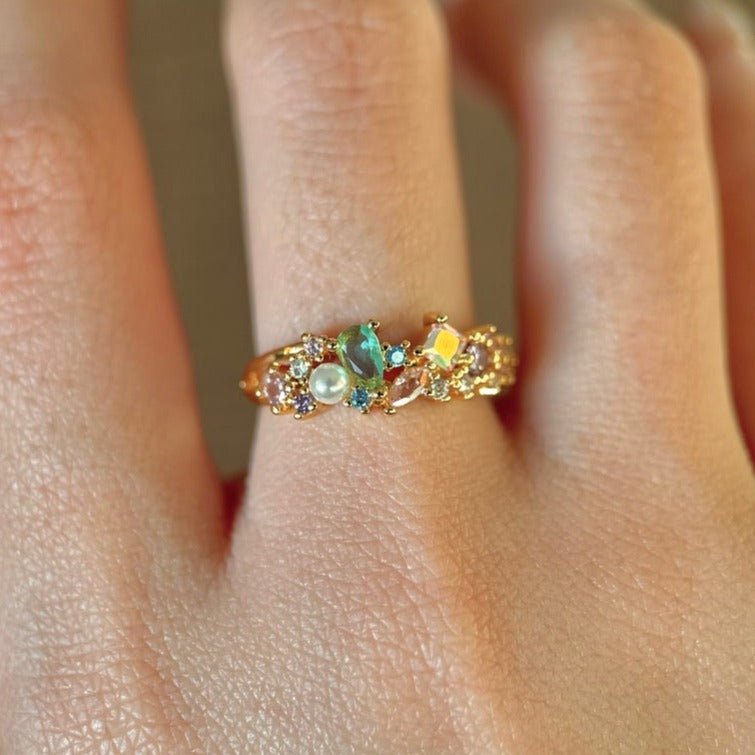 Gold Princess Ring - Arabella - Gold - Plated - Abbott Atelier