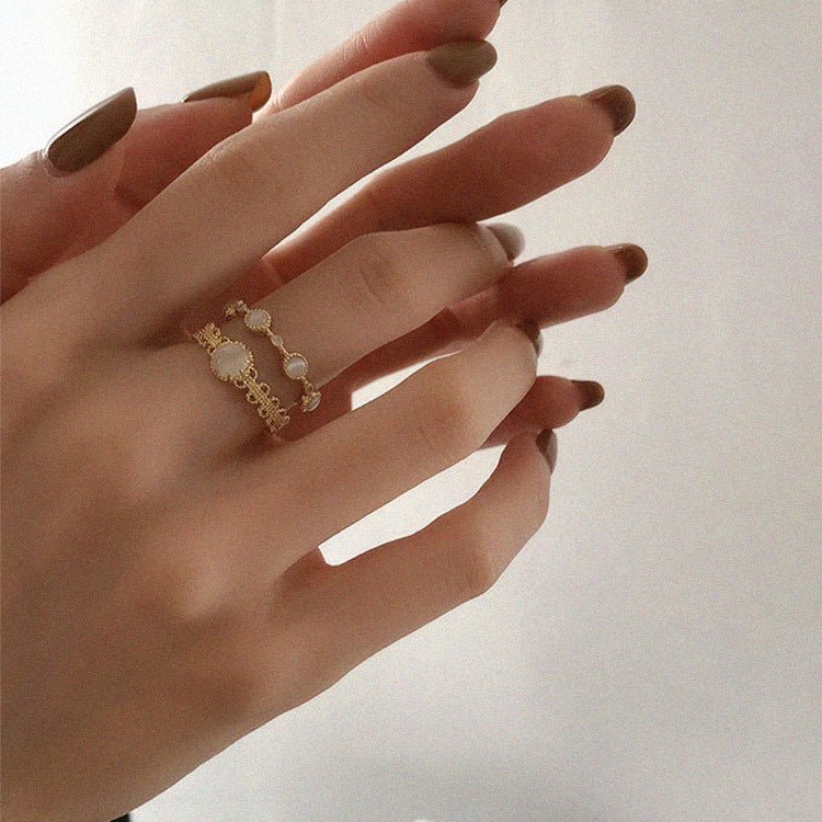 Gracie Heirloom Ring Set - Gold - Plated - Abbott Atelier