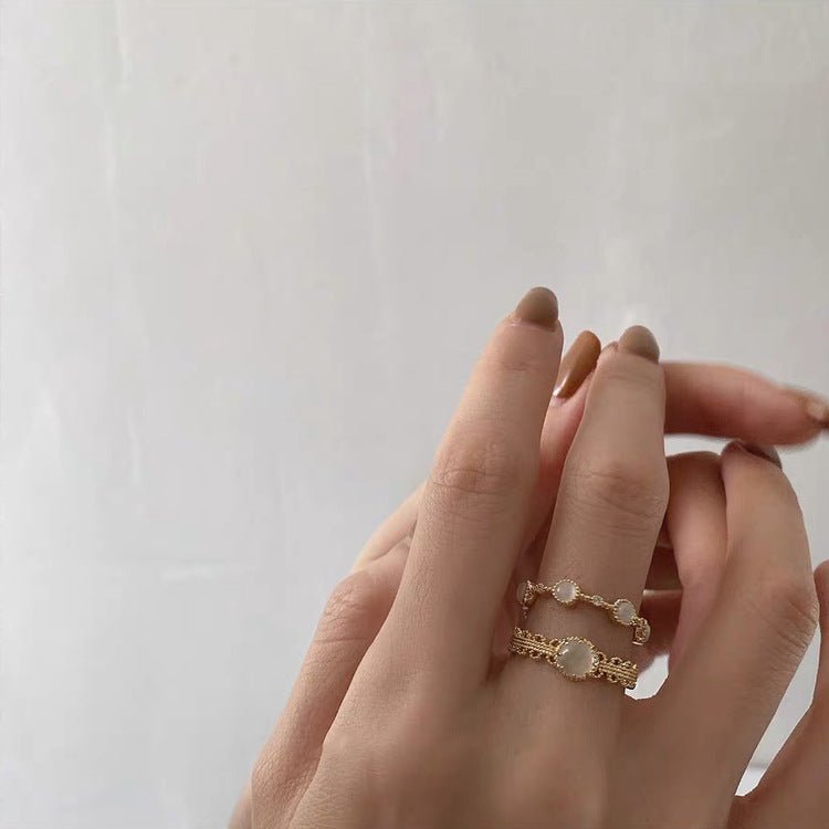 Gracie Heirloom Ring Set - Gold - Plated - Abbott Atelier