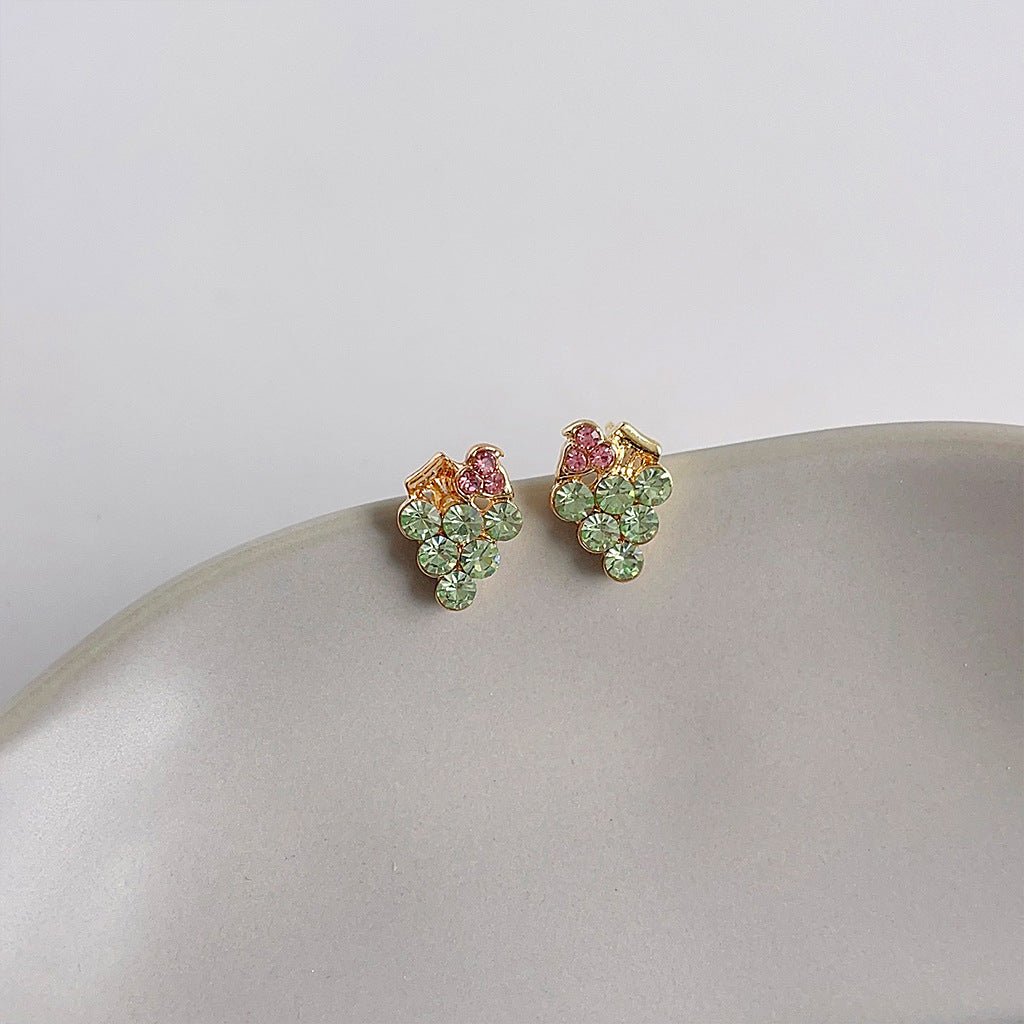 Green Grape Earrings - Hypoallergenic - Abbott Atelier