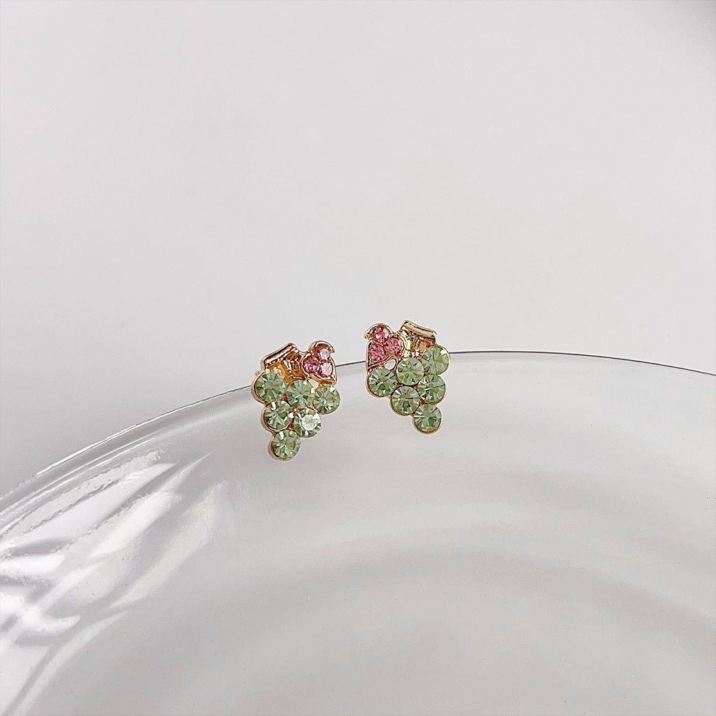 Green Grape Earrings - Hypoallergenic - Abbott Atelier