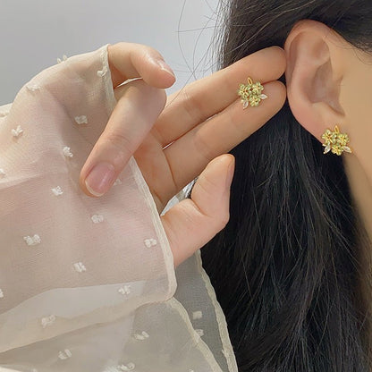 Green Lilac Earrings - Hypoallergenic - Abbott Atelier