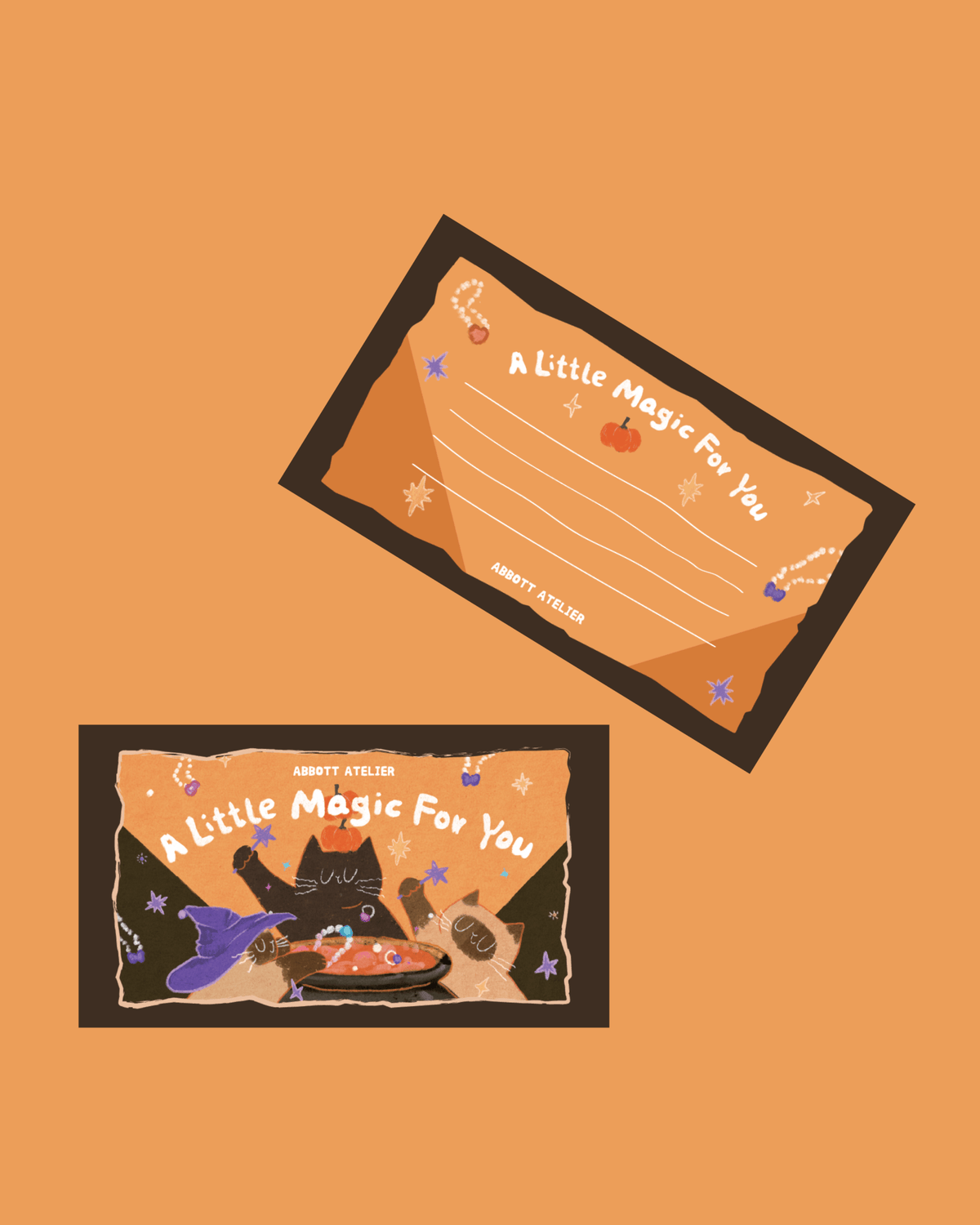 Halloween Magic Note Card - Abbott Atelier - Abbott Atelier
