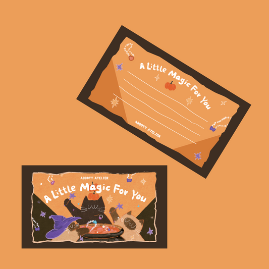 Halloween Magic Note Card - Abbott Atelier - Abbott Atelier