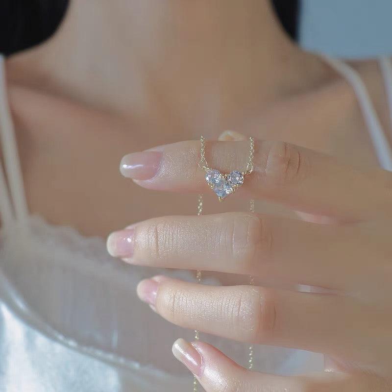 Heart Necklace - Emily - Gold - Plated - Abbott Atelier