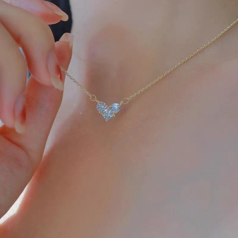 Heart Necklace - Emily - Gold - Plated - Abbott Atelier