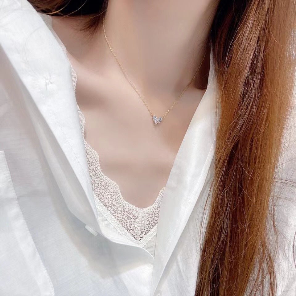 Heart Necklace - Emily - Gold - Plated - Abbott Atelier