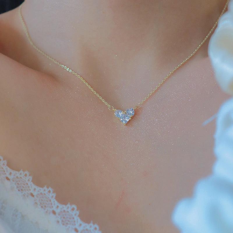 Heart Necklace - Emily - Gold - Plated - Abbott Atelier