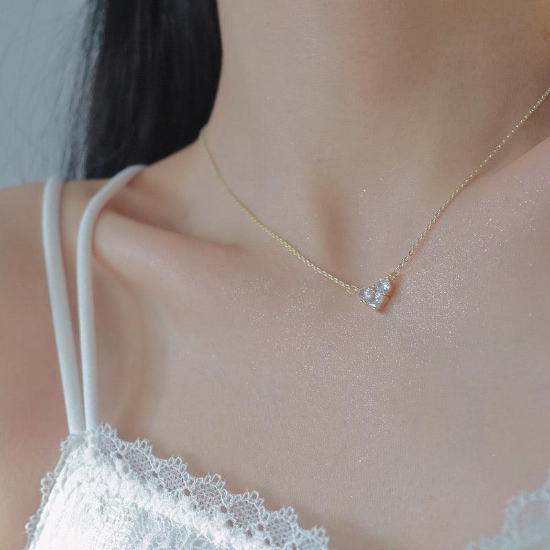 Heart Necklace - Emily - Gold - Plated - Abbott Atelier