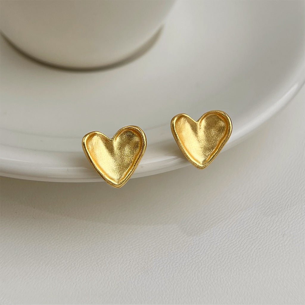 Heart of Gold Earrings - Hypoallergenic - Abbott Atelier