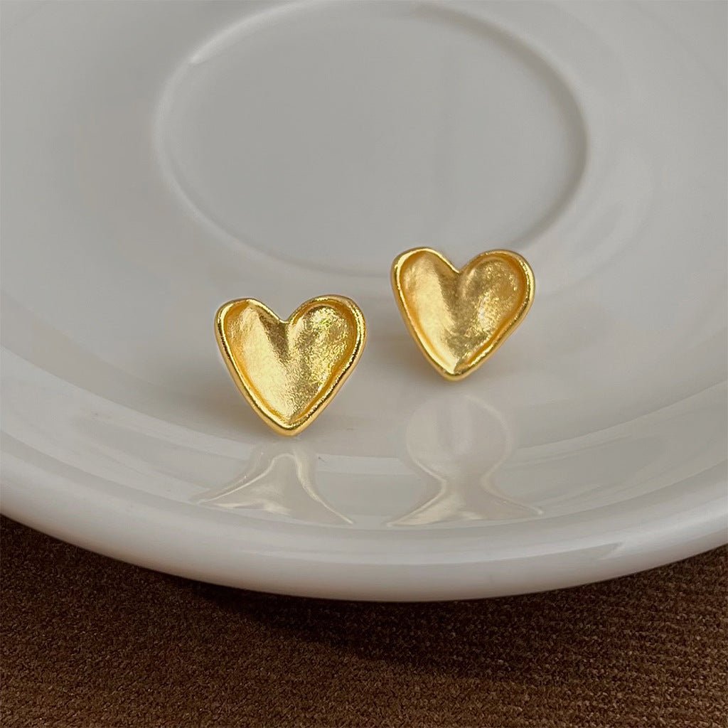Heart of Gold Earrings - Hypoallergenic - Abbott Atelier