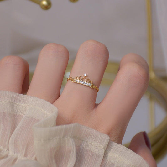 Heart & Tiara Rings (2 Styles) - Gold - Plated - Abbott Atelier