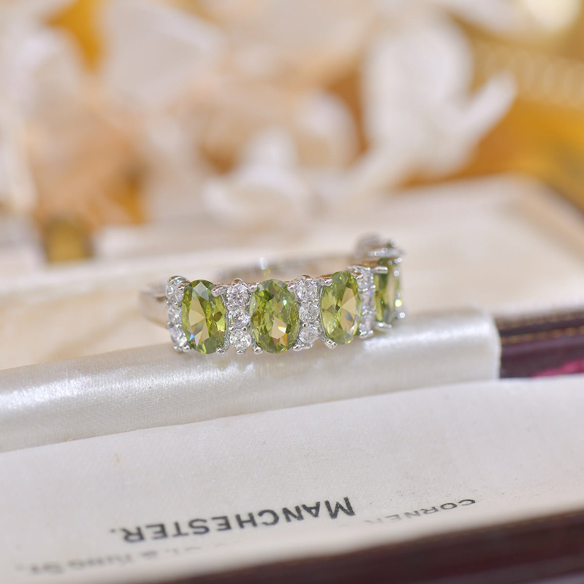 Imperial Peridot Band - Gold - Plated - Abbott Atelier