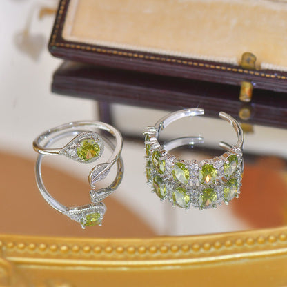 Imperial Peridot Band - Gold - Plated - Abbott Atelier