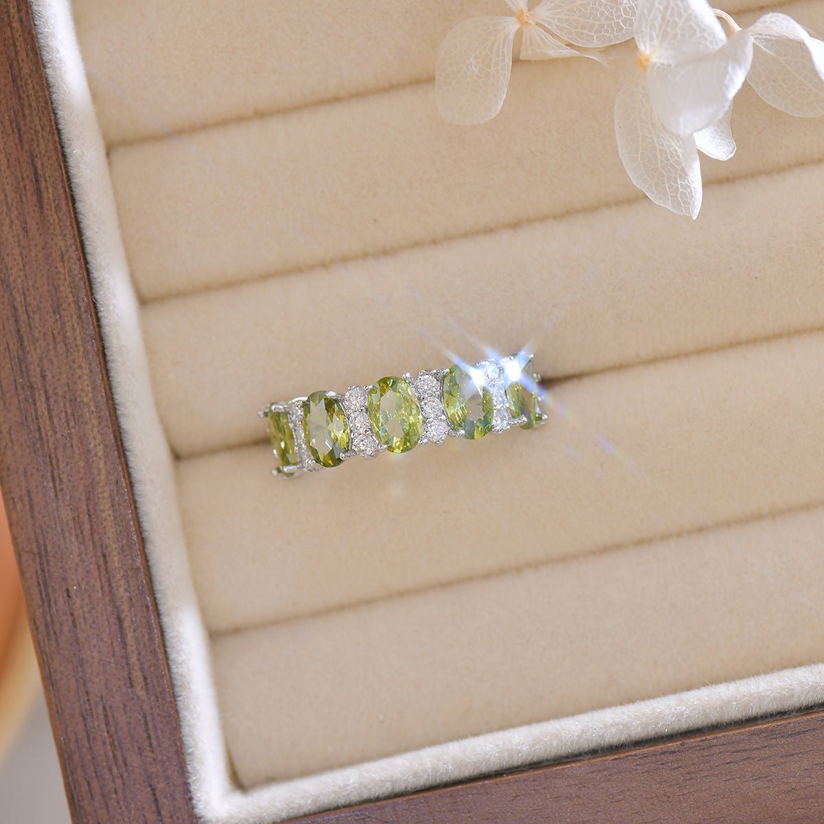 Imperial Peridot Band - Gold - Plated - Abbott Atelier