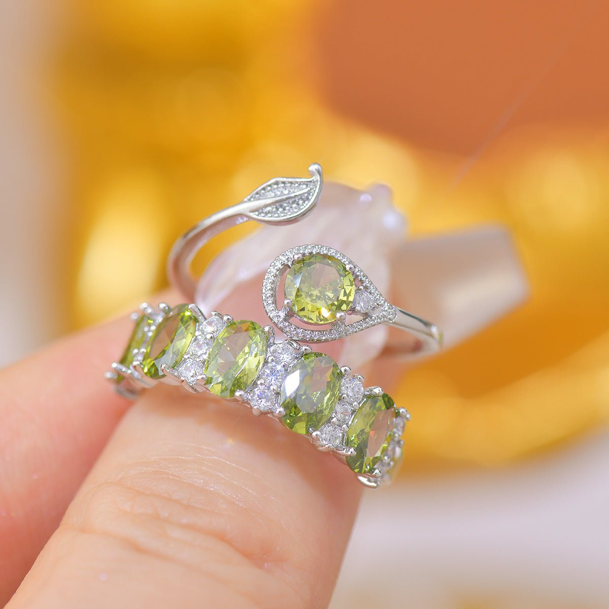 Imperial Peridot Band - Gold - Plated - Abbott Atelier