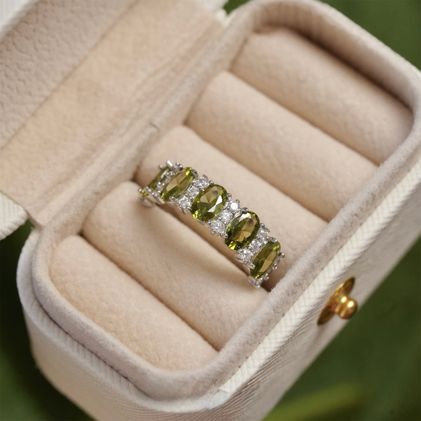 Imperial Peridot Ring - Gold - Plated - Abbott Atelier