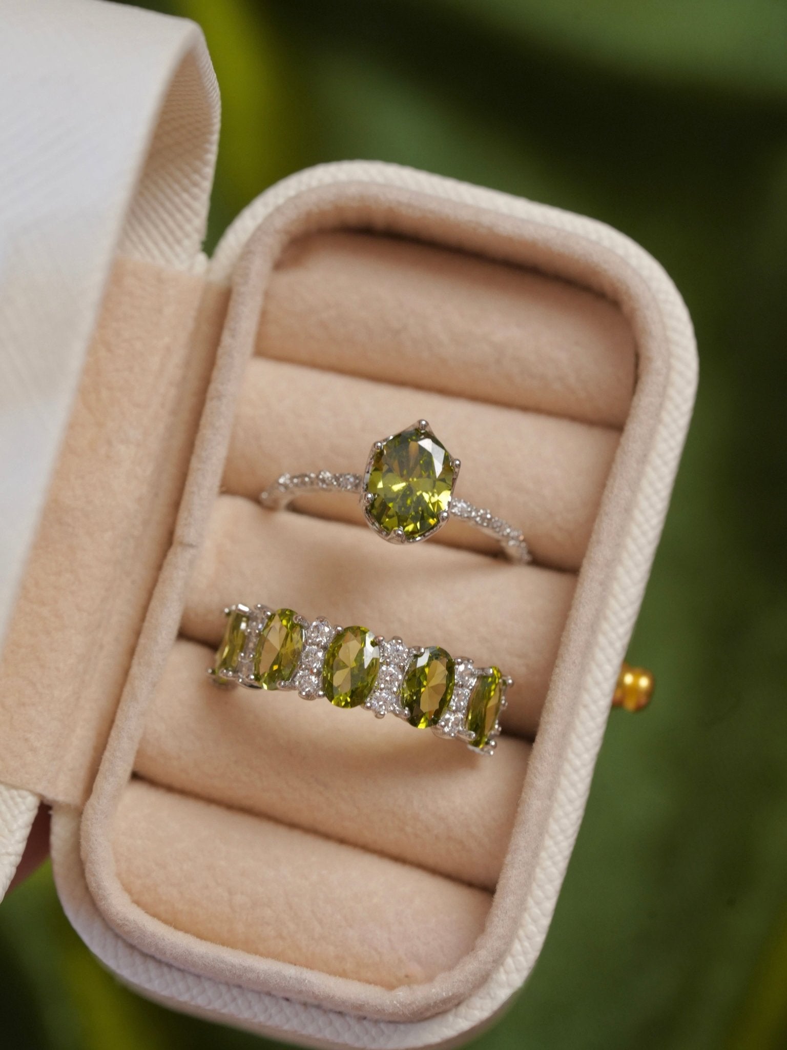 Imperial Peridot Ring - Gold - Plated - Abbott Atelier