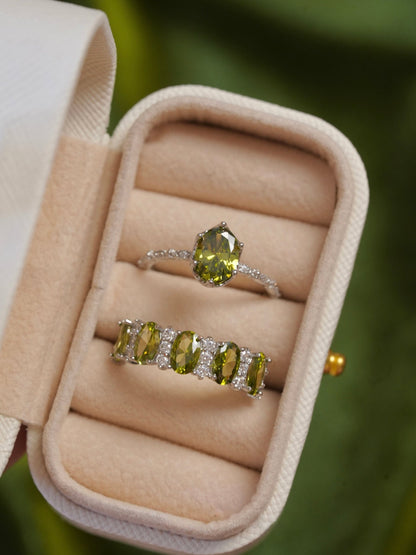 Imperial Peridot Ring - Gold - Plated - Abbott Atelier
