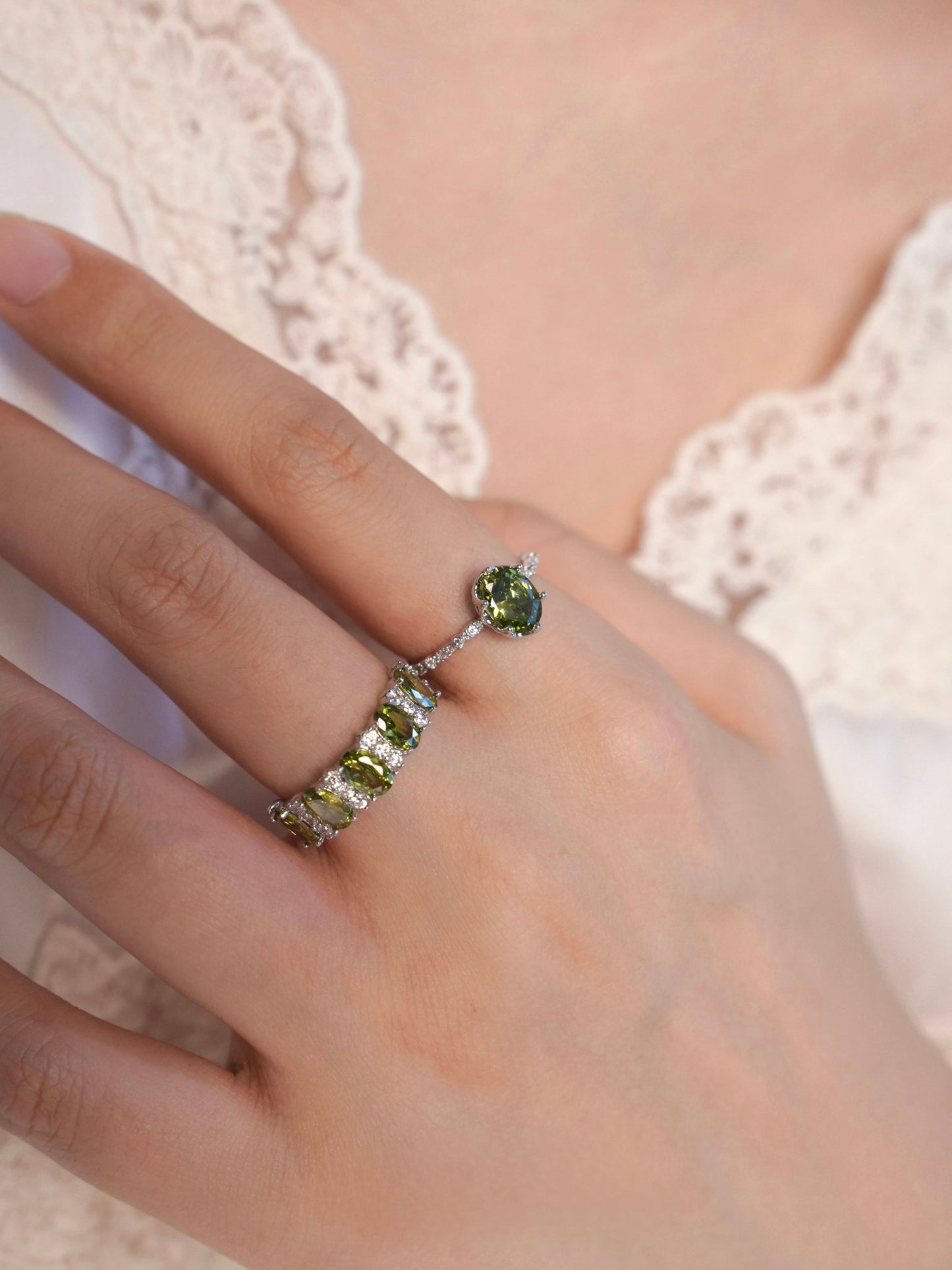 Imperial Peridot Ring - Gold - Plated - Abbott Atelier