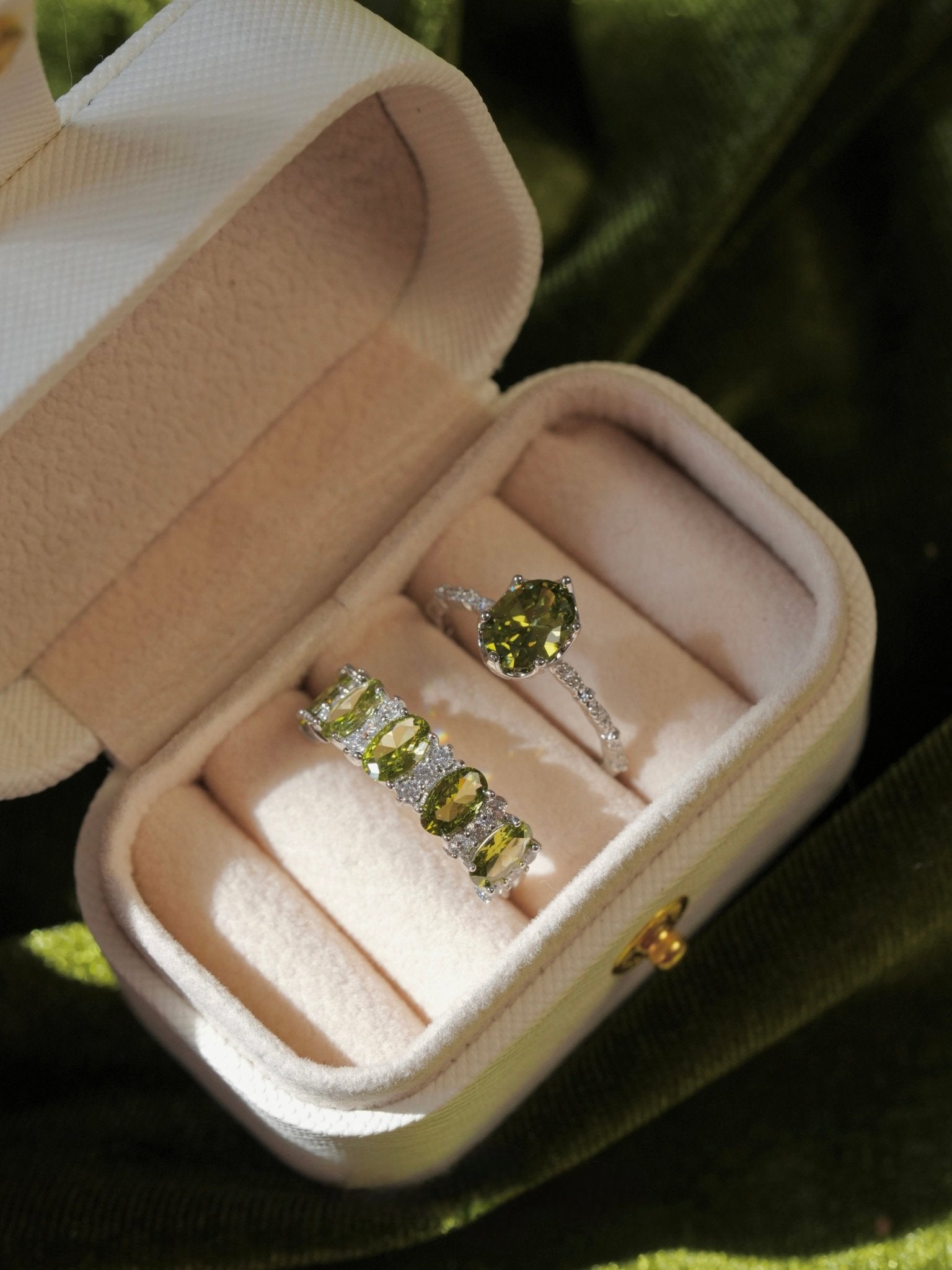 Imperial Peridot Ring - Gold - Plated - Abbott Atelier